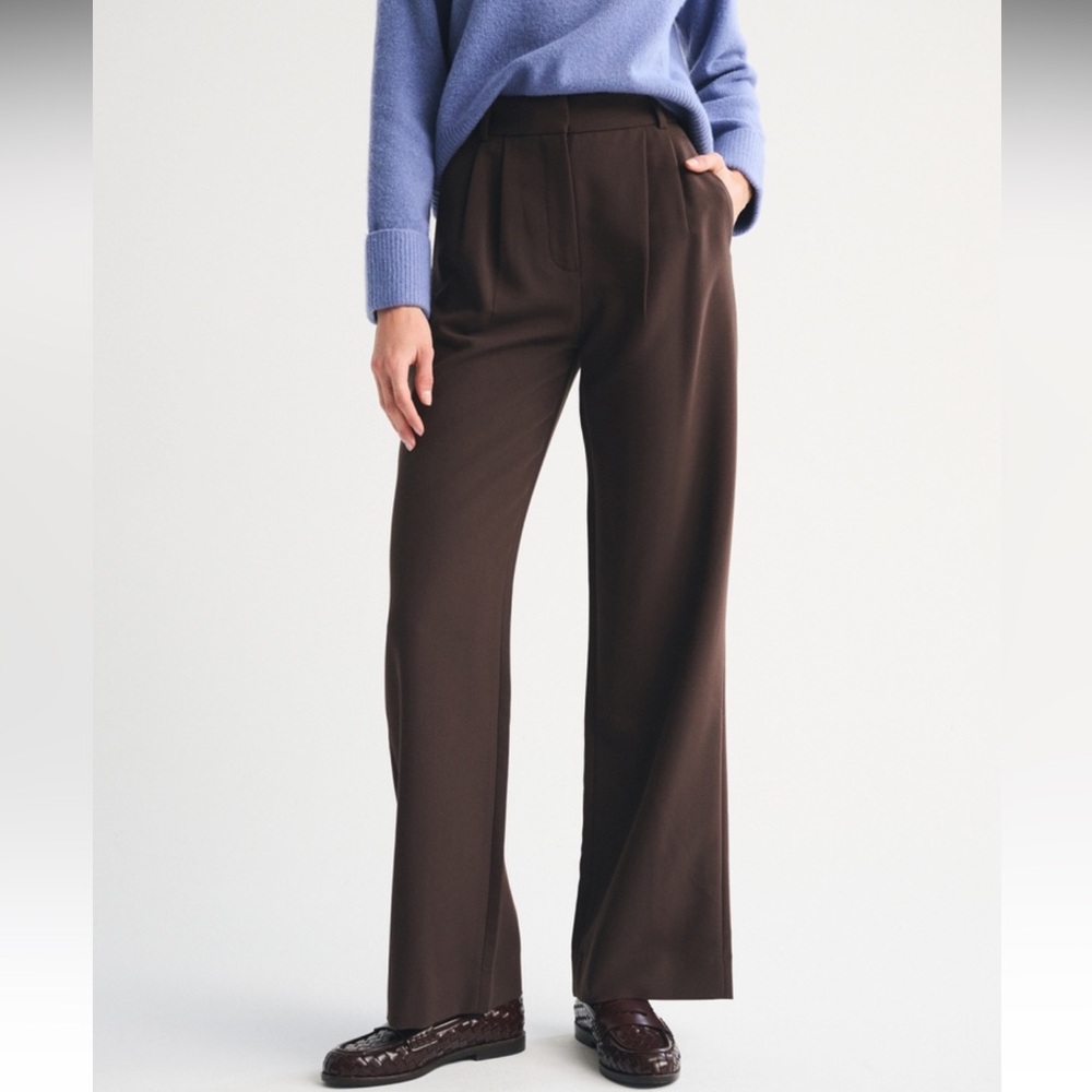 Abercrombie & Fitch Rich Sloane Tailored Wide Leg Pant